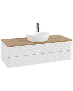 Villeroy & Boch Antao Waschtischunterschrank 1200x360x500mm L21151GF mit Beleuchtung mit Struktur FK/AP: GF/1