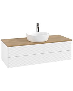 Villeroy & Boch Antao Waschtischunterschrank 1200x360x500mm L21151MT mit Beleuchtung mit Struktur FK/AP: MT/1