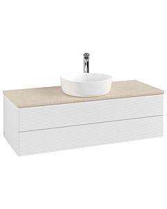 Villeroy & Boch Antao Waschtischunterschrank 1200x360x500mm L21153GF mit Beleuchtung mit Struktur FK/AP: GF/3