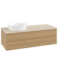 Villeroy & Boch Antao meuble sous vasque 1200x360x500mm L22113HN avec éclairage avec structure FK/AP: HN/3