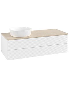 Villeroy & Boch Antao Waschtischunterschrank 1200x360x500mm L22113MT mit Beleuchtung mit Struktur FK/AP: MT/3
