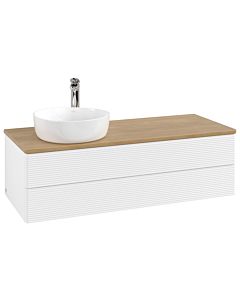 Villeroy & Boch Antao Waschtischunterschrank 1200x360x500mm L22151MT mit Beleuchtung mit Struktur FK/AP: MT/1