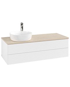 Villeroy & Boch Antao Waschtischunterschrank 1200x360x500mm L22153MT mit Beleuchtung mit Struktur FK/AP: MT/3