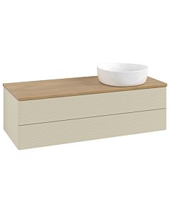 Villeroy & Boch Antao Waschtischunterschrank 1200x360x500mm L23111HJ mit Beleuchtung mit Struktur FK/AP: HJ/1