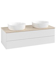 Villeroy & Boch Antao Waschtischunterschrank 1200x360x500mm L24113GF mit Beleuchtung mit Struktur FK/AP: GF/3