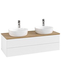 Villeroy & Boch Antao Waschtischunterschrank 1200x360x500mm L24151MT mit Beleuchtung mit Struktur FK/AP: MT/1