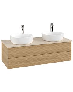 Villeroy & Boch Antao meuble sous vasque 1200x360x500mm L24153HN avec éclairage avec structure FK/AP: HN/3