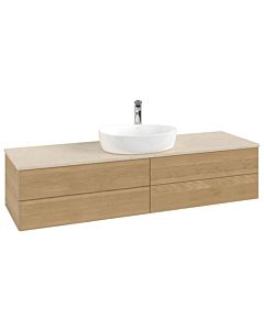 Villeroy & Boch Antao vanity unit 1600x360x500mm L25053HN with lighting FK/AP: HN/3