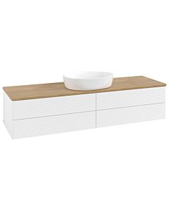 Villeroy & Boch Antao Waschtischunterschrank 1600x360x500mm L25111MT mit Beleuchtung mit Struktur FK/AP: MT/1