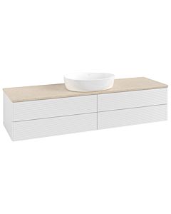 Villeroy & Boch Antao Waschtischunterschrank 1600x360x500mm L25113GF mit Beleuchtung mit Struktur FK/AP: GF/3
