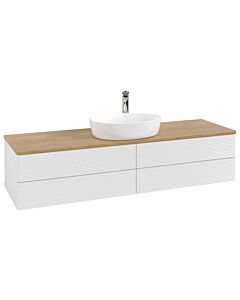 Villeroy & Boch Antao Waschtischunterschrank 1600x360x500mm L25151GF mit Beleuchtung mit Struktur FK/AP: GF/1