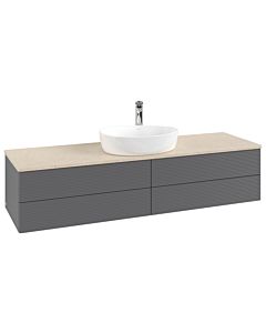 Villeroy & Boch Antao meuble sous vasque 1600x360x500mm L25153GK avec éclairage avec structure FK/AP: GK/3