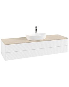 Villeroy & Boch Antao Waschtischunterschrank 1600x360x500mm L25153MT mit Beleuchtung mit Struktur FK/AP: MT/3