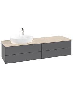 Villeroy & Boch Antao vanity unit 1600x360x500mm L26053GK with lighting FK/AP: GK/3
