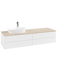 Villeroy & Boch Antao Waschtischunterschrank 1600x360x500mm L26153MT mit Beleuchtung mit Struktur FK/AP: MT/3