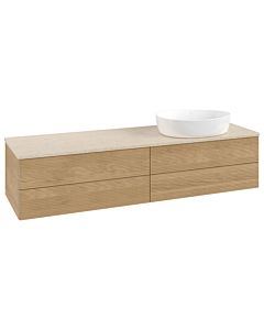 Villeroy & Boch Antao Waschtischunterschrank 1600x360x500mm L27113HN mit Beleuchtung mit Struktur FK/AP: HN/3