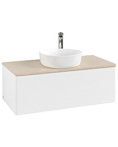 Villeroy & Boch Antao Waschtischunterschrank 1000x360x500mm L31153MT mit Beleuchtung mit Struktur FK/AP: MT/3