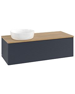 Villeroy & Boch Antao Waschtischunterschrank 1200x360x500mm L33111HG mit Beleuchtung mit Struktur FK/AP: HG/1