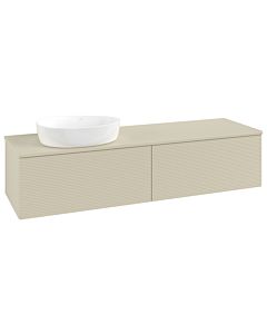 Villeroy & Boch Antao Waschtischunterschrank 1600x360x500mm L37110HJ mit Beleuchtung mit Struktur FK/AP: HJ/0