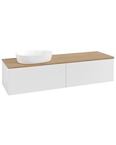 Villeroy & Boch Antao Waschtischunterschrank 1600x360x500mm L37111GF mit Beleuchtung mit Struktur FK/AP: GF/1