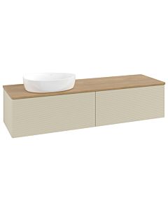 Villeroy & Boch Antao Waschtischunterschrank 1600x360x500mm L37111HJ mit Beleuchtung mit Struktur FK/AP: HJ/1