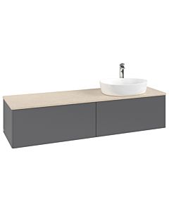 Villeroy & Boch Antao vanity unit 1600x360x500mm L38053GK with lighting FK/AP: GK/3