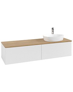 Villeroy & Boch Antao Waschtischunterschrank 1600x360x500mm L38151GF mit Beleuchtung mit Struktur FK/AP: GF/1