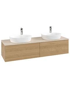 Villeroy & Boch Antao Waschtischunterschrank 1600x360x500mm L39153HN mit Beleuchtung mit Struktur FK/AP: HN/3