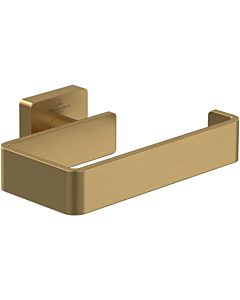 Villeroy und Boch Elements Striking Toilettenpapierhalter TVA15201400076 135x45x93mm, ohne Deckel, brushed gold