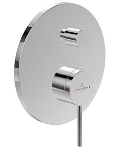 Villeroy und Boch Loop + Friends trim set TVS10635311361 concealed single lever bath mixer, diverter, wall mounting, chrome