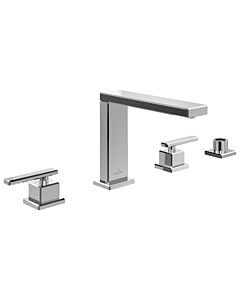 Villeroy und Boch Mettlach four-hole rim-mounted bath mixer TVT12600200061 stand assembly, chrome