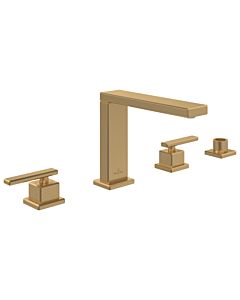 Villeroy und Boch Mettlach four-hole rim-mounted bath mixer TVT12600200076 stand assembly, brushed gold