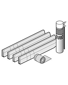 Villeroy & Boch installation set U91411000 for shower tray, chrome-plated, 900 x 800 - 1000 x 1000