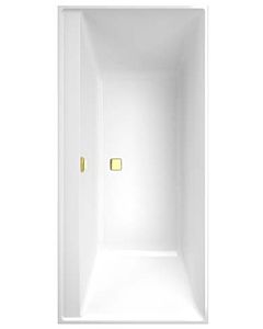 Villeroy und Boch Collaro rectangular bath UBA199COR2JV-01 190x90cm, built-in version gold, bath color white alpine