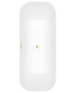 Villeroy und Boch Finion Rectangular freestanding bathtub 177FIN7A2BCV3RW 170 x 70 cm, apron Colour on Demand, stone white, champagne