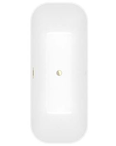 Villeroy und Boch Finion Rectangular freestanding bathtub 177FIN7A2BCV4RW 170 x 70 cm, apron Colour on Demand, stone white, champagne