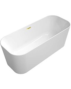 Villeroy & Boch Finion baignoire en îlot 177FIN7A3BCV401 170x70cm, tablier Color on Demand, blanc , or