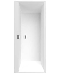 Villeroy und Boch Squaro Edge 12 rectangular bathtub UBQ180SQE2DV-RW 180 x 80 cm, stone white, drain in the middle