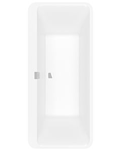 Villeroy und Boch Squaro Edge 12 Oval bathtub Q180SQE7PDBCVRW 180 x 80 cm, center, free-standing, apron Color on Demand, stone white