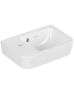 Villeroy und Boch O.novo hand washbasin 43423601 36x25cm, square, basin on the right, with tap hole, with overflow, white