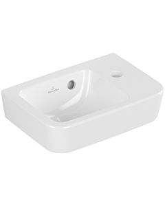 Villeroy und Boch O.novo hand washbasin 43433601 36x25cm, square, basin on the left, with tap hole, with overflow, white
