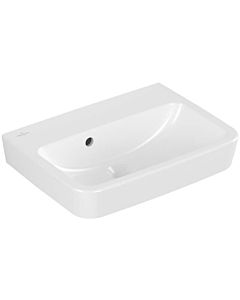 Villeroy und Boch O.novo hand washbasin 434452R1 50x37cm, square, without tap hole, with overflow, white C-plus