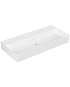Villeroy & Boch Memento 2.0 Washbasin 4A221KR1 100 x 47 cm, white alpine C-plus, with tap hole, without overflow