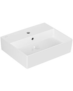 Villeroy und Boch Memento 2.0 Waschtisch 4A225001 50x42cm, mit Hahnloch und Überlauf, Weiß