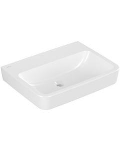 Villeroy und Boch O.novo washbasin 4A4163T2 60x46cm, square, without tap hole, without overflow, white AntiBac C-plus