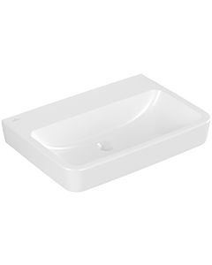 Villeroy und Boch O.novo Einbau-/Aufsatz-Waschtisch 4A41KF01 65 x 46 cm, ohne Hahnloch, eckig, ohne Überlauf, weiß
