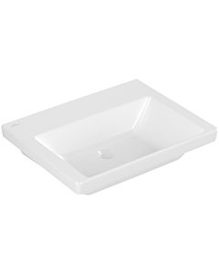 Villeroy und Boch Subway 3.0 Schrank-Waschtisch 4A706F01 60x47cm, Unterseite geschliffen, ohne Hahnloch/ohne Überlauf, weiß