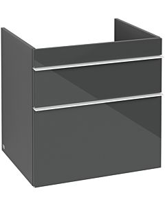 Villeroy und Boch Venticello vanity unit A92402RA 60.3 x 59 x 50.2 cm, handle white, glass Glossy Grey
