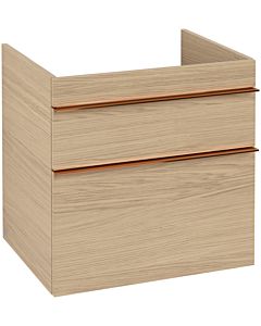 Venticello Villeroy und Boch vasque A92405VJ 60,3 x 59 x 50,2 cm, poignée cuivre, chêne nordique