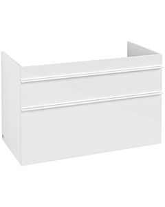 Venticello Villeroy und Boch vasque A92702DH 95,3 x 59 x 50,2 cm, lavabo à gauche, poignée blanche, Glossy White